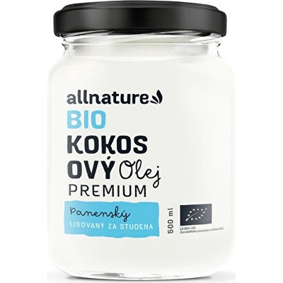 Allnature Bio kokosový olej Premium 500 ml