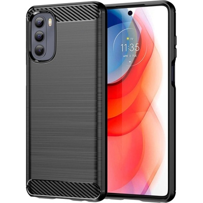 HQWear Кейс Carbon Case Flexible за Motorola Moto G Stylus 2022, Черен (9145576240120)