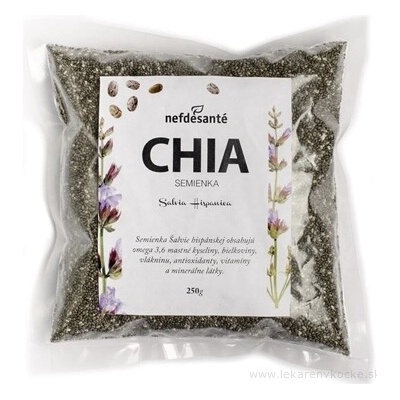 Nefdesanté Chia semínka semena Šalvěje Salvia Hispanica 250 g