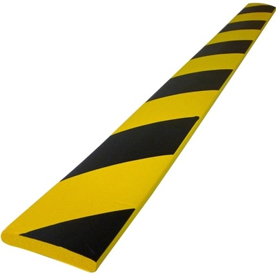 Pěnový ochranný varovný samolepicí profil SoftBumpers – 750×60 mm, žluto-černá