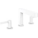 Hansgrohe Finoris - Смесител за мивка, монтаж с 3 отвора, с изход Push-Open, EcoSmart, бял мат 76033700 (76033700)