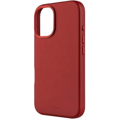 FIXED Калъфи за телефон FIXED MagLeather с поддръжка на MagSafe за Apple iPhone 16, червени FIXLM-1400-RD (FIXLM-1400-RD)