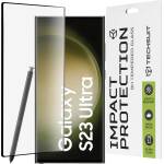 Techsuit Протектор за Samsung Galaxy S23 Ultra - 111D Full Cover / Full Glue Glass / 3D Curved Screen - Черен