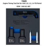 Bgs technic - Германия Комплект смяна ангренаж vag 1.0, 1.2, 1.4 tsi бензин - oem: vas 611 007 ; bgs 74685