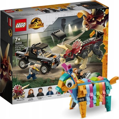LEGO® Jurassic World 76950 Útok triceratopsu na pick-up