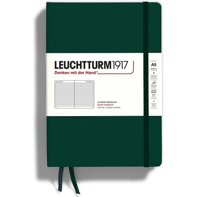 Leuchtturm1917 Zápisník Forest Green Medium A5 čistý – Zboží Dáma