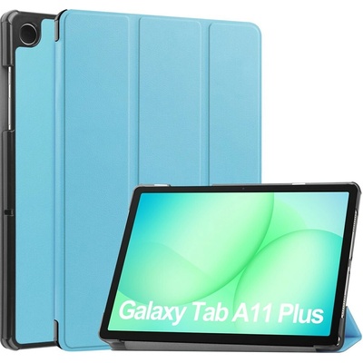 Vsetkonamobil 127696 LEATHER Zaklápací kryt pre Samsung Galaxy Tab A11+ svetlomodrý