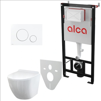 Alcadrain Sádromodul s tlačítkem M670 SET5V1AM101/1120-WCSOLID