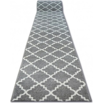 Najkoberce Sketch F343 sivo / biely Trellis metráž 100 cm