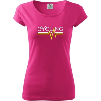 Cycling ekg Pure dámske tričko Purpurová