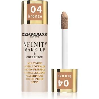 Image 1 of Dermacol Infinity високо покривен фон дьо тен SPF 15 цвят 04 Bronze 20 гр