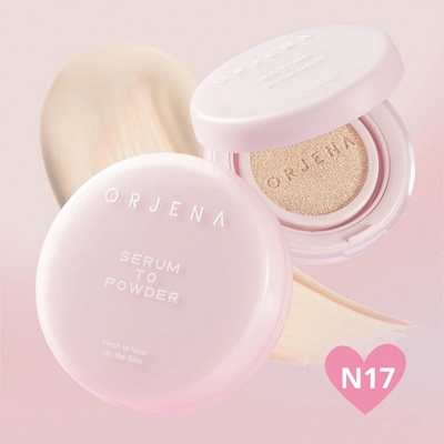 Orjena Serum To Powder Cushion SPF50+/PA+++ N17 IVORY Pečující make-up s SPF14 g