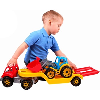 TechnoK Голям автовоз с трактор 64 см. technok 3916