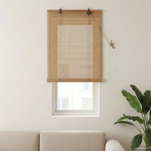 vidaXL Ролетна щора Кафяво 40 x 160 cm Бамбук (42039738)