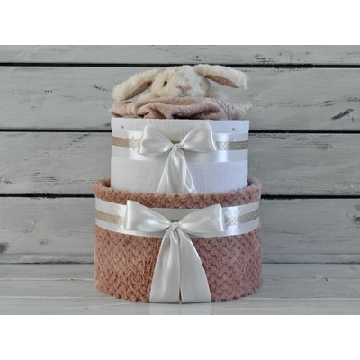 dortNEdort Dvoupatrový plenkový dort IV. pro holčičky se zajíčkem usínáčkem Miminko se narodilo a je mu asi měsíc – Sleviste.cz