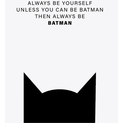 Plagát, Obraz - Finlay & Noa - Always be Batman, 40 × 60 cm
