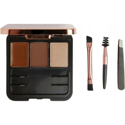 Makeup Revolution London Brow Sculpt Kit set a paletka na obočí Medium Brown 2,2 g