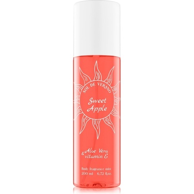 Sol de Verano Sweet Apple Body Mist Parfumovaný sprej na telo a vlasy s aloe vera a vitamínom E pre ženy 200ml