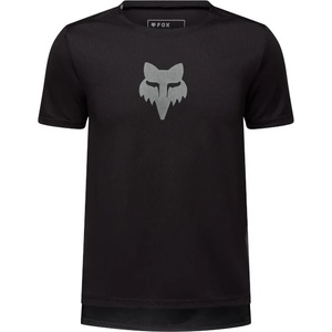 FOX Racing Детска фланелка с къс ръкав за колоездене Fox racing Kid's Ranger S/S Jersey Fox Head Cycling jersey - Black (756-0239-0113)
