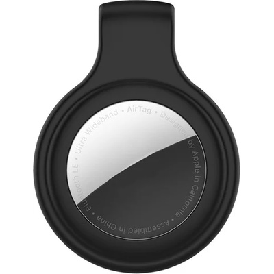 Gigapack iPhone 13 / 13 mini / 13 Pro GIGAPACK Силиконов калъф с щипка за колан за iPhone 13 / 13 mini / 13 Pro BLACK Apple AirTag GP-109646 (GP-109646)