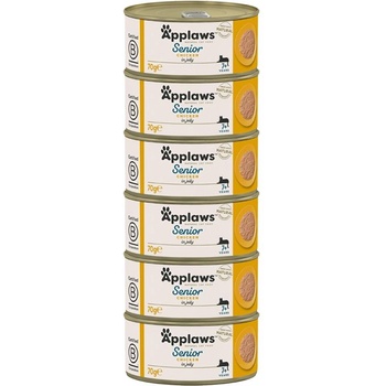 Applaws Консерва за котки Senior пиле в желе 6 x 70 г