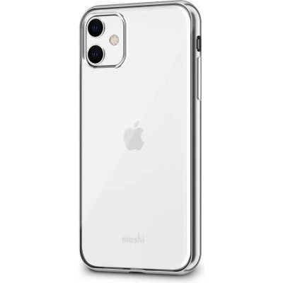 Moshi Vitros Case - силиконов (TPU) калъф за iPhone 11 (прозрачен-сребрист)