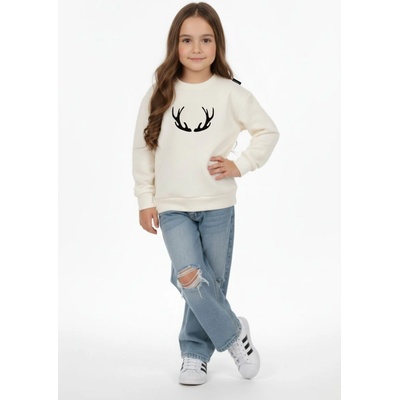 Dievčenská mikina Origo off white