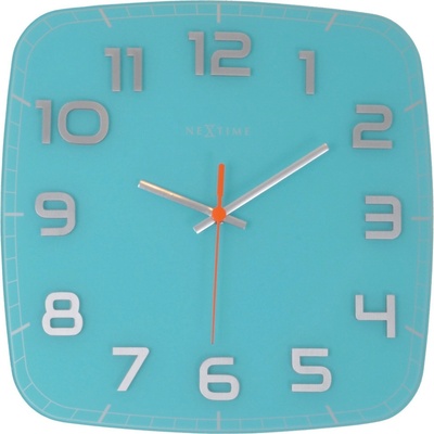 NeXtime Стенен часовник Classy Square тюркоазен (8816tq)
