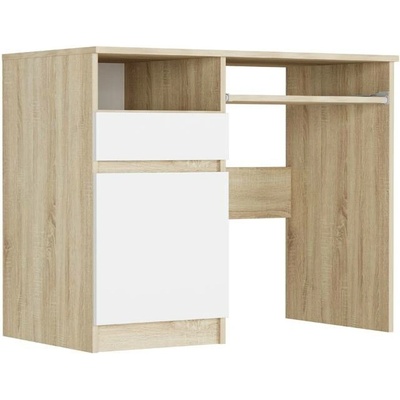 Framire Psací stůl s levým úložným prostorem Sonoma mix Modern N35 90 x 50 cm