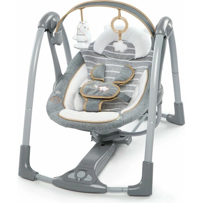 INGENUITY Houpačka konvertibilní cestovní s melodií Bella Teddy™ 0m+ do 9kg