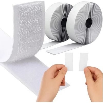 Samolepiaci suchý zips 2,5 x 500 cm – biely
