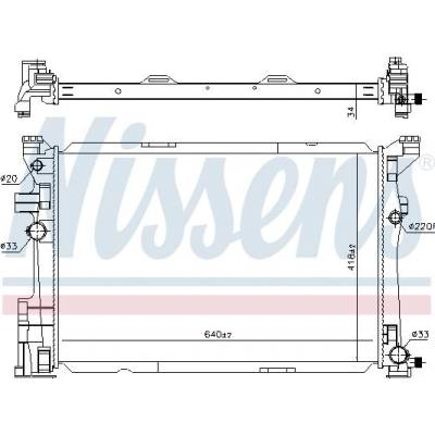 Chladič motoru NISSENS 67187