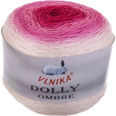 Příze Dolly Ombre 307 růžovočervená