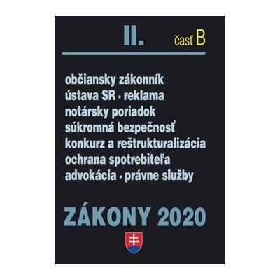 Zákon y 2020 II. časť B SK