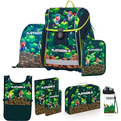 Oxybag PREMIUM LIGHT Playworld zelenohnedý 8-dielny