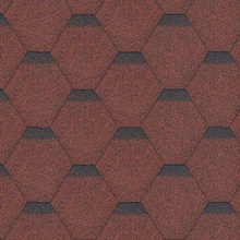 Shinglas Rock Hexagonal červená 3 m²