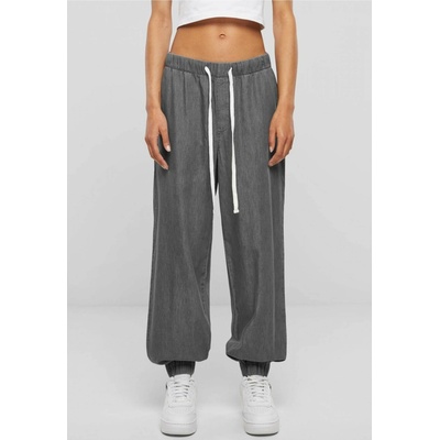 Urban Classics Lehké unisex denim jogger kalhoty šedá