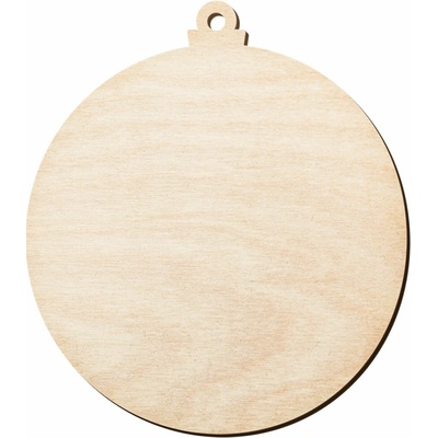 Dřevia Dřevěný výřez Baňka 10x9 cm – Zbozi.Blesk.cz