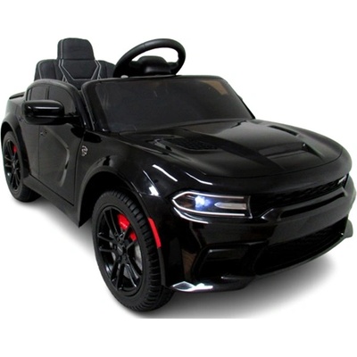 Megacar Detské elektrické autíčko DODGE SRT polícia čierna