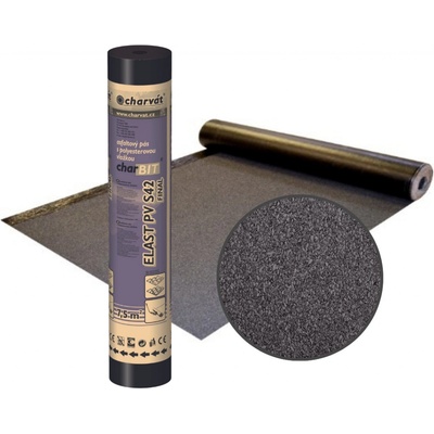 Charvát Charbit Elast Asfaltový pás PV S42 Final natur 1 x 7,5 m 4,5 mm šedý – Zbozi.Blesk.cz