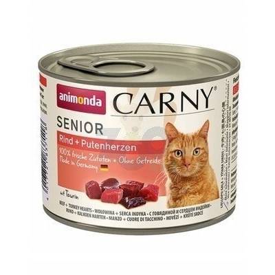 ANIMONDA Cat Carny Senior hovädzie mäso a moriak 6x200g