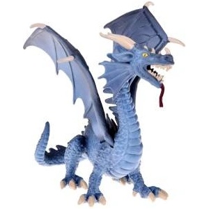 Jokomisiada Gray Dragon Figurine Majestic dragon with flexible wings ZA5016