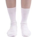 Vlnka bavlnené ponožky s voľným lemom biele