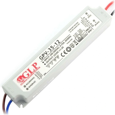 Napájecí zdroj pro LED pásky a LED pásky vodotěsné GPV-35-12 - 12V / 3A / 36W