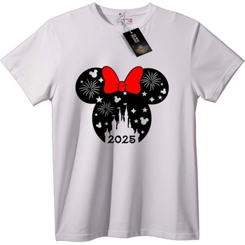 NOONEBRAND Тениска Minnie Mouse Червена панделка 2025 - 6XL, White