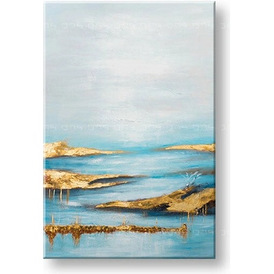 Maľovaný obraz na stenu ABSTRAKT 80x120 cm - 80×120 cm / Klasický 2 cm
