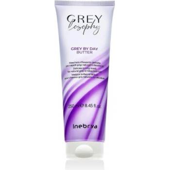 Inebrya GREYlosophy Grey By Day Butter подхранваща тонизираща маска за естествено сива и платинена коса 250 ml унисекс