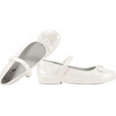 Wojtyłko 5B24421B dívčí k prvnímu svatému přijímání balerínky bílá perla bílá