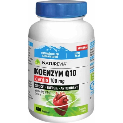 NatureVia Koenzym Q10 Cardio 100mg 120 kapsúl
