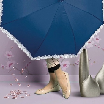 Дамски неавтоматичен чадър Perletti Time 26041